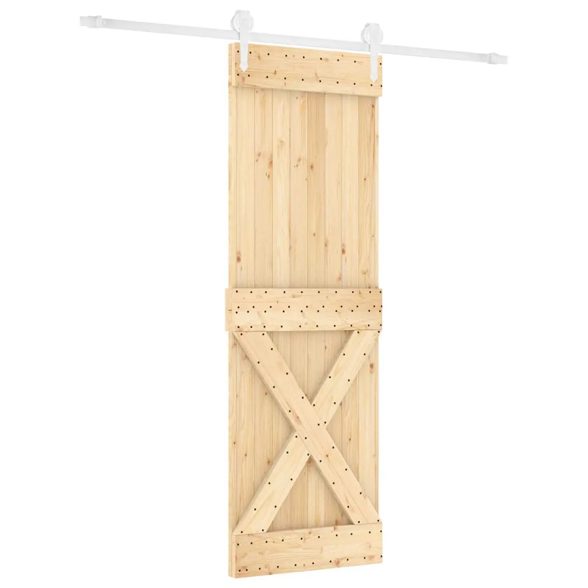 Solid Pine Wood Sliding Door 80 x 210 cm