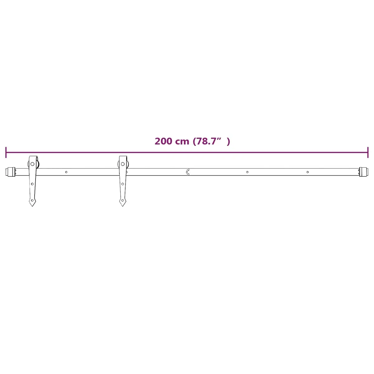 Sliding Door Solid Pine Wood Natural White 90 x 210 cm Space-Saving Room Divider