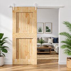 Sliding Door 90x210cm Modern Interior Room Divider Space-Saving Partition