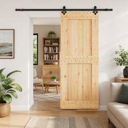 Your New Sliding Door: Natural Pine Wood Style