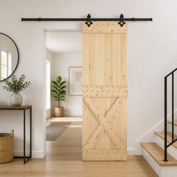 Your New 70x210cm Sliding Door in Pine & Steel