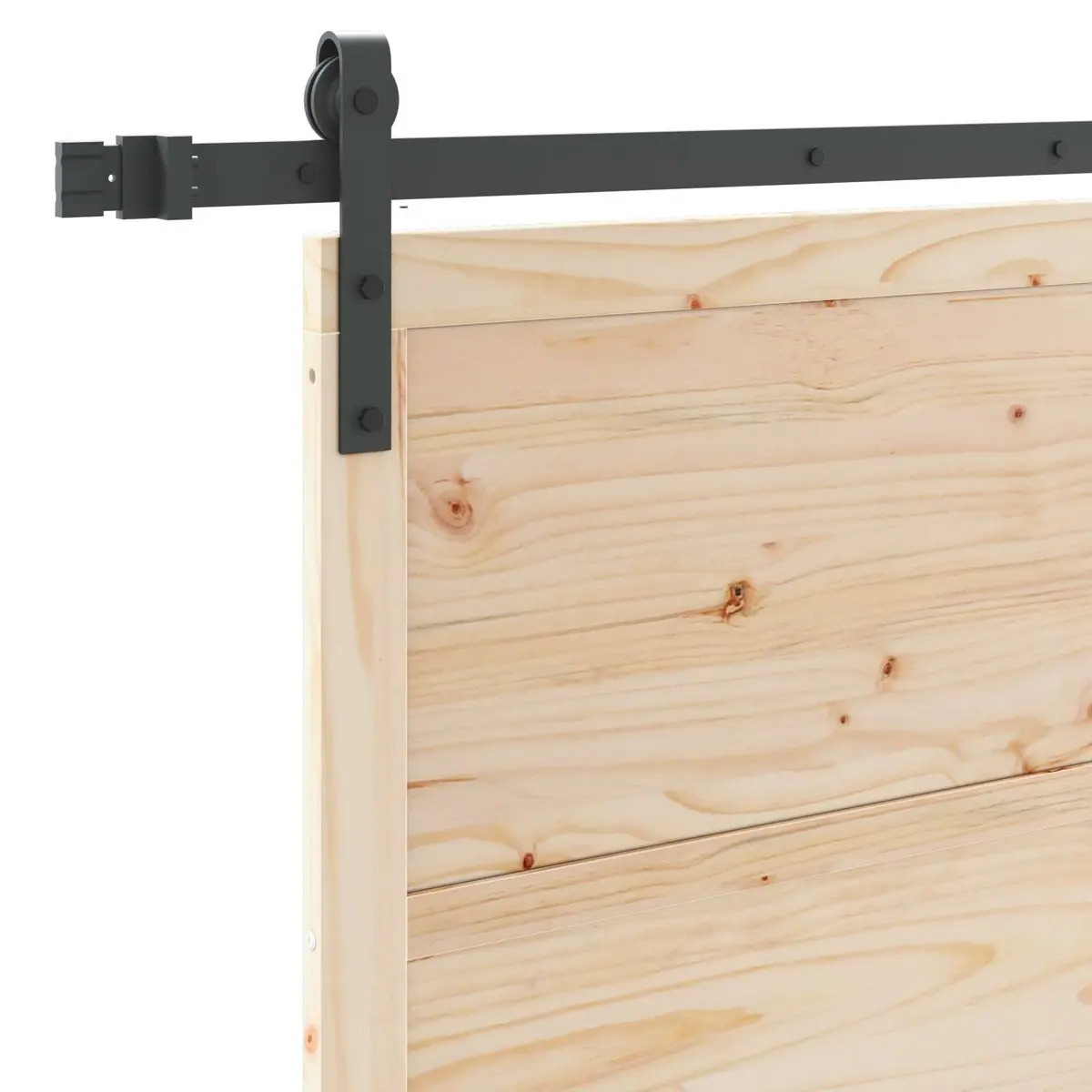 Sliding Door Solid Pine Wood Modern Interior 100 x 208 cm