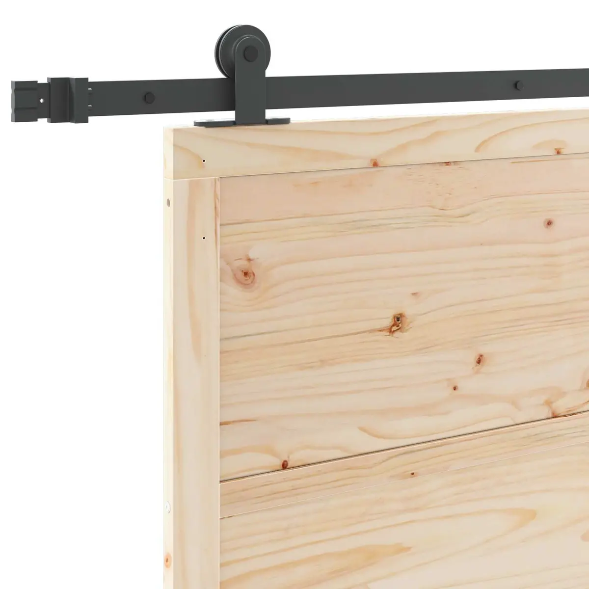 Sliding Door in Solid Pine Wood 80 x 208 cm