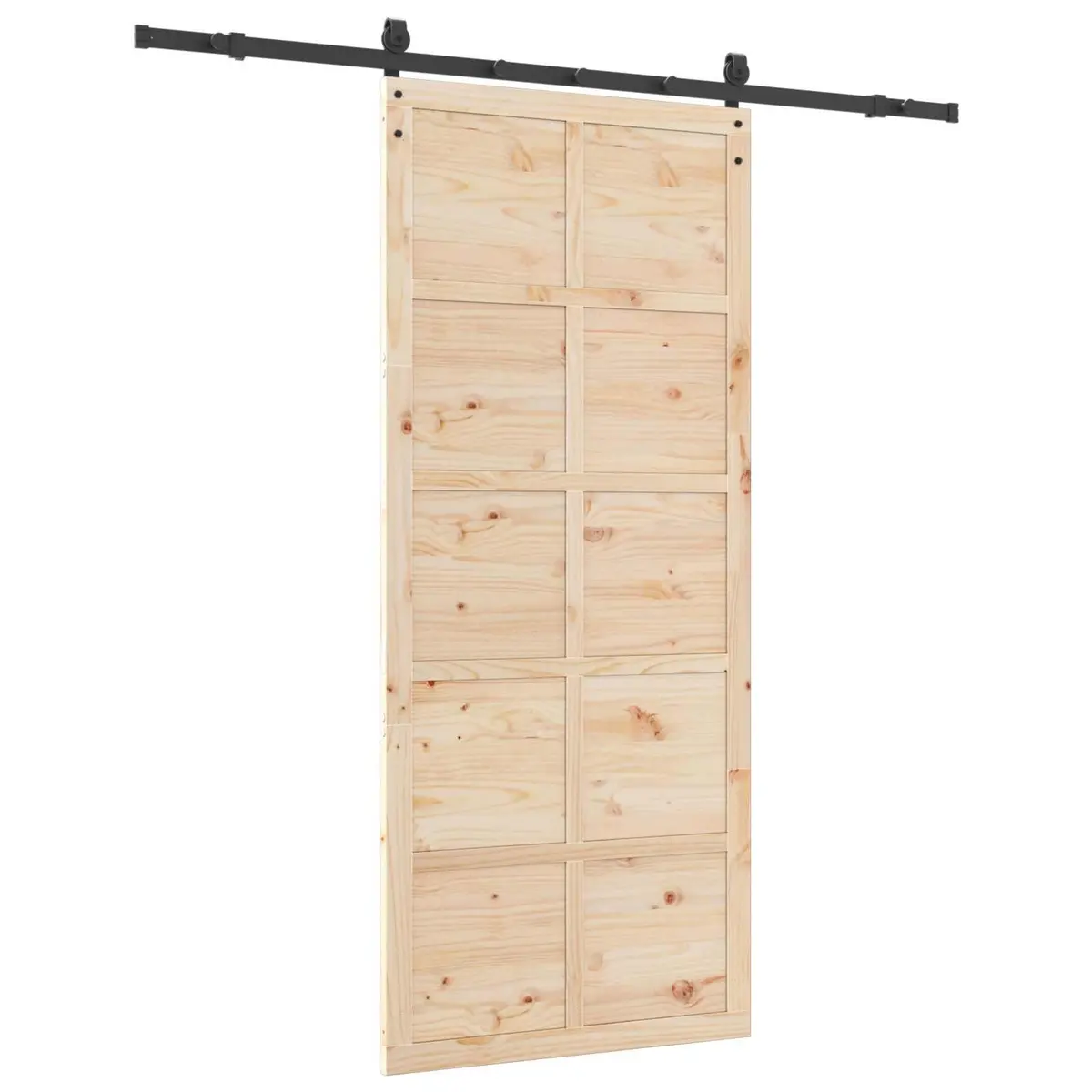 Solid Pine Sliding Door 100 x 208 cm for Style and Space