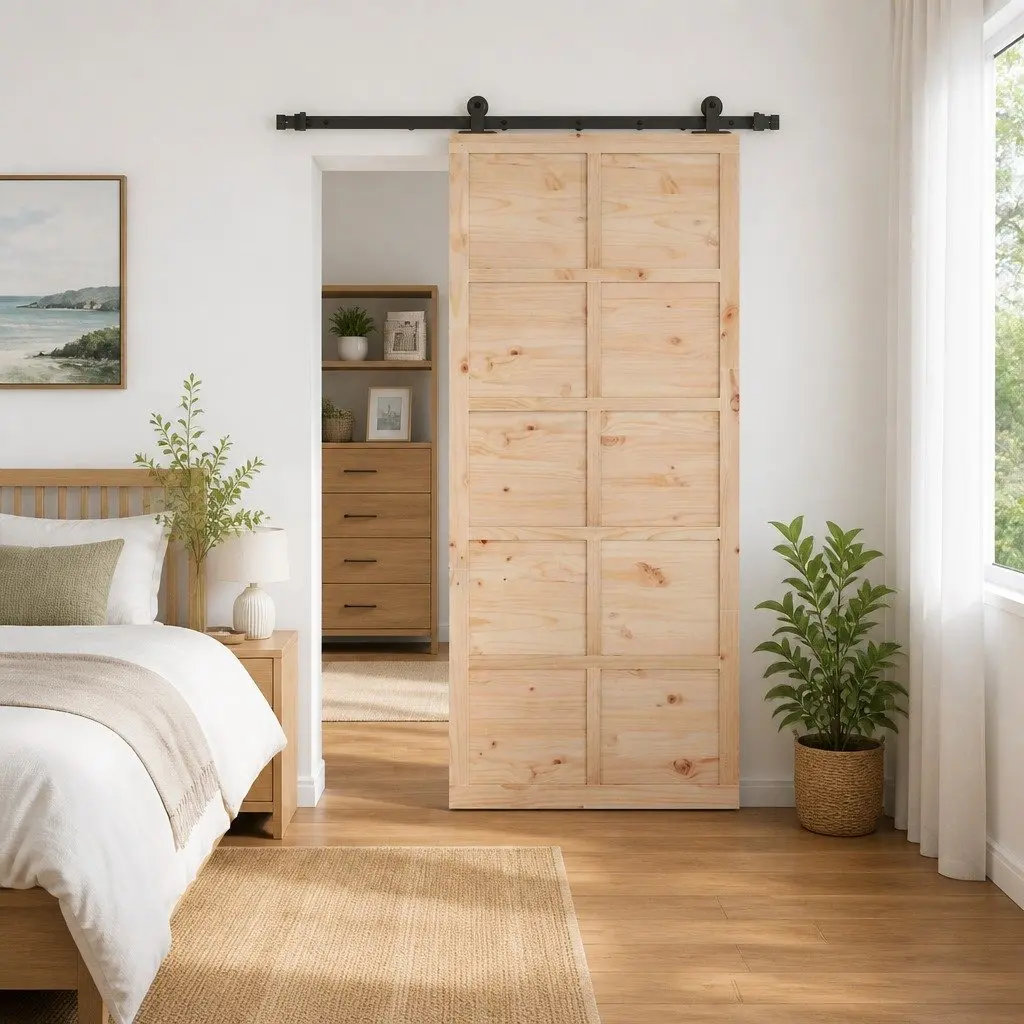 Solid Pine Sliding Door 80 x 208 cm
