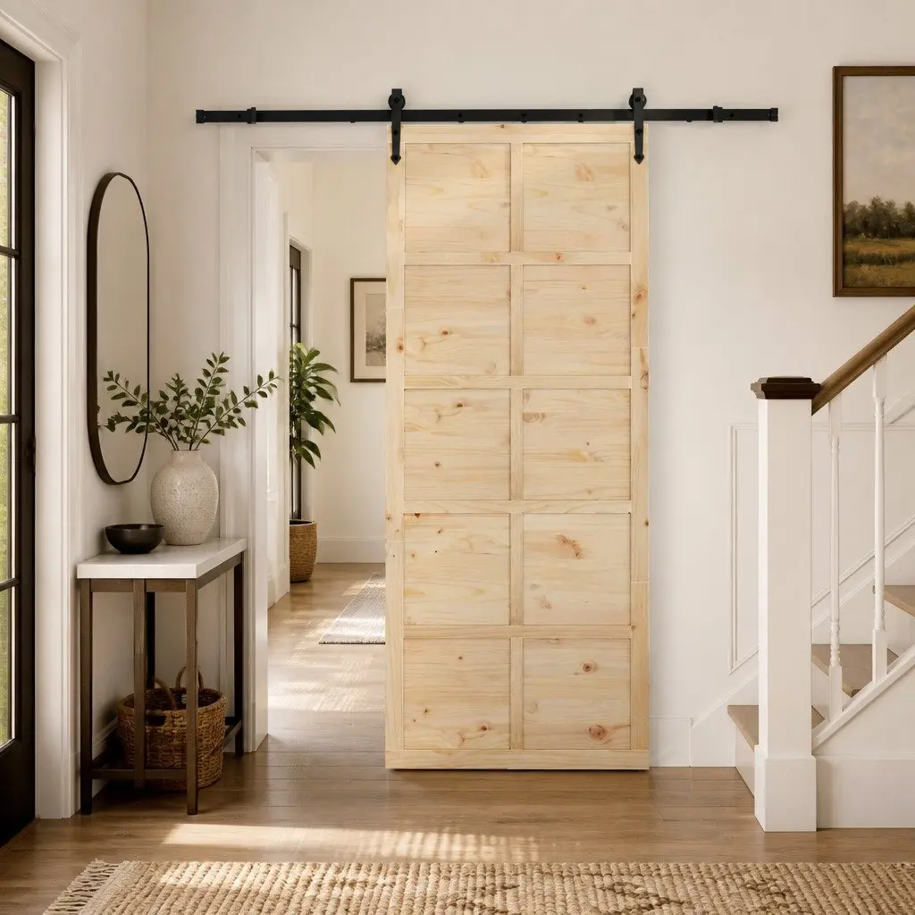 Sliding Door in Solid Pine Wood