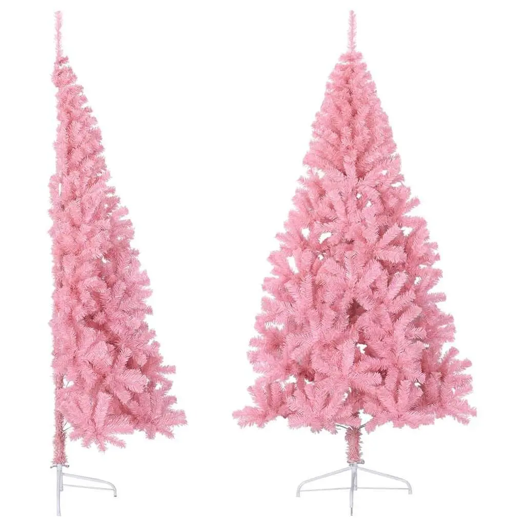 180cm Pink Half Christmas Tree