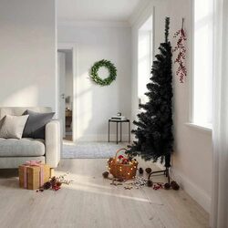 Brighten Up Your Space with a 180cm Black Half Christmas Tree
