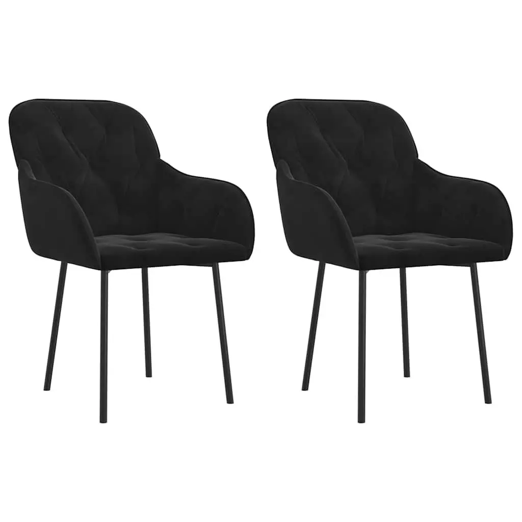Black Velvet Dining Chairs