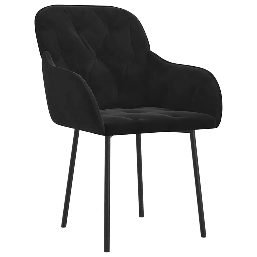 Black Velvet Dining Chairs