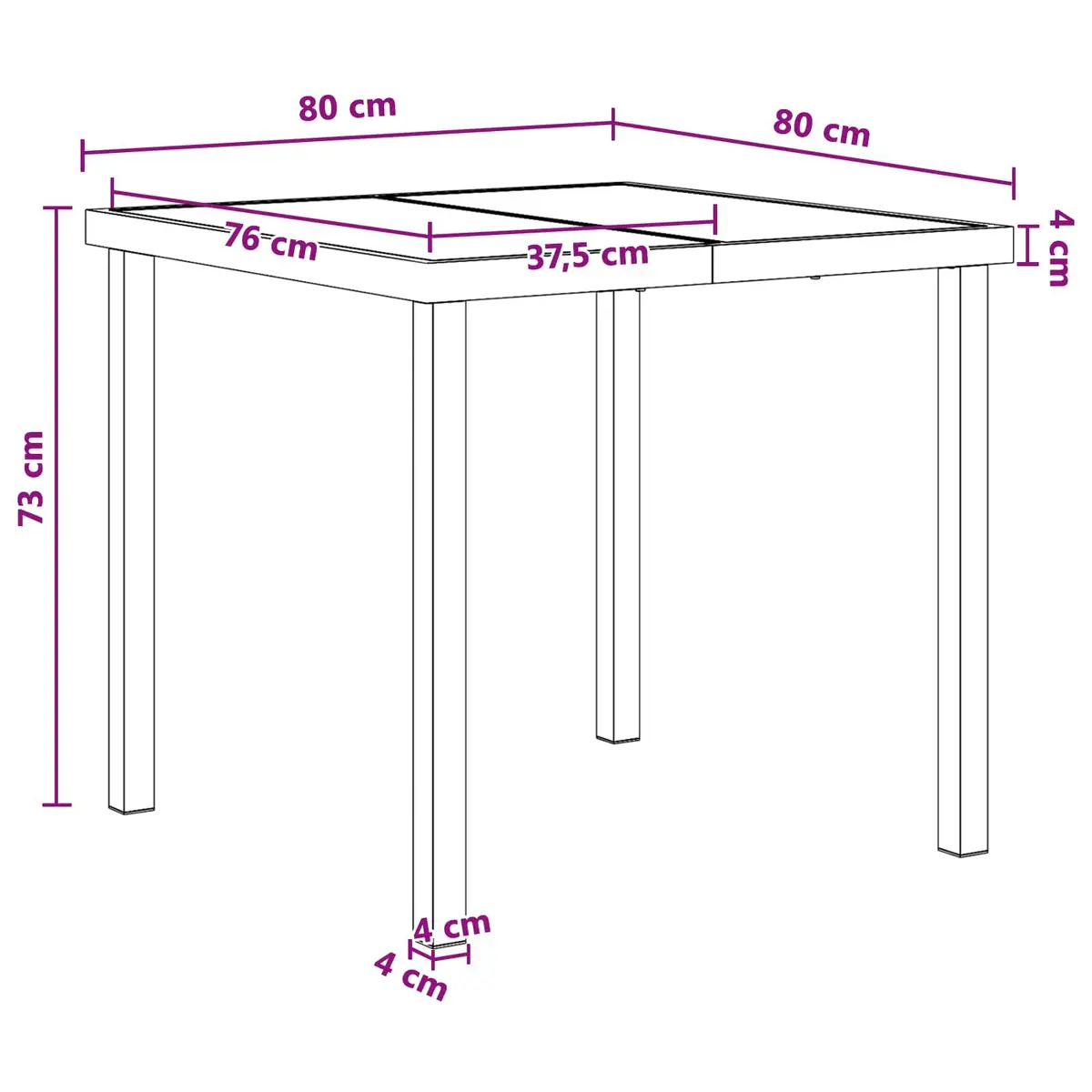 Outdoor Dining Set Black Textilene Steel 5 Pieces
