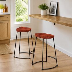 Enhance Your Space with Retro Bar Stools - 2 pcs