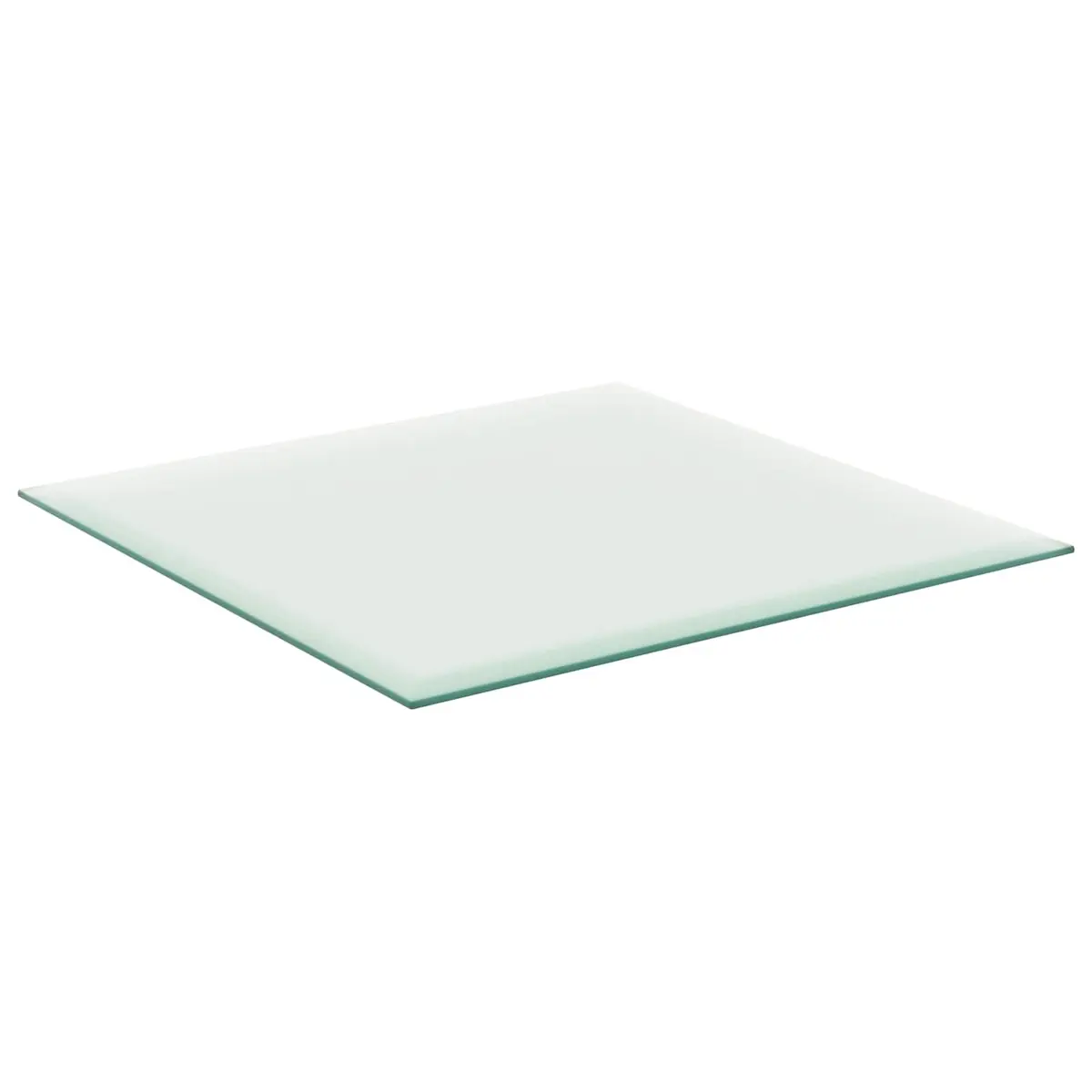 Tempered Glass Table Top Clear Finish 50x50 cm