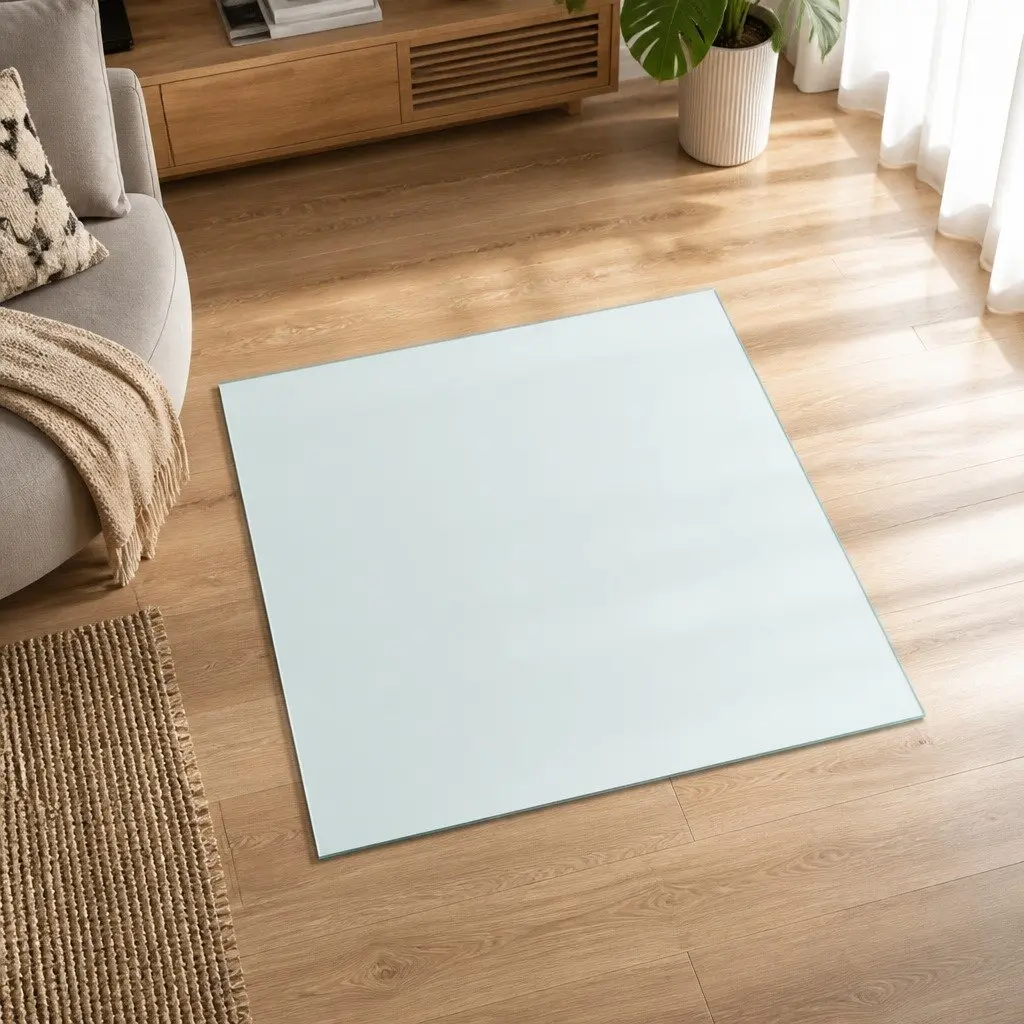 Tempered Glass Table Top Transparent 60x60 cm