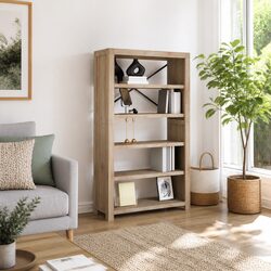 Discover a Functional 5-Tier Wooden Bookcase