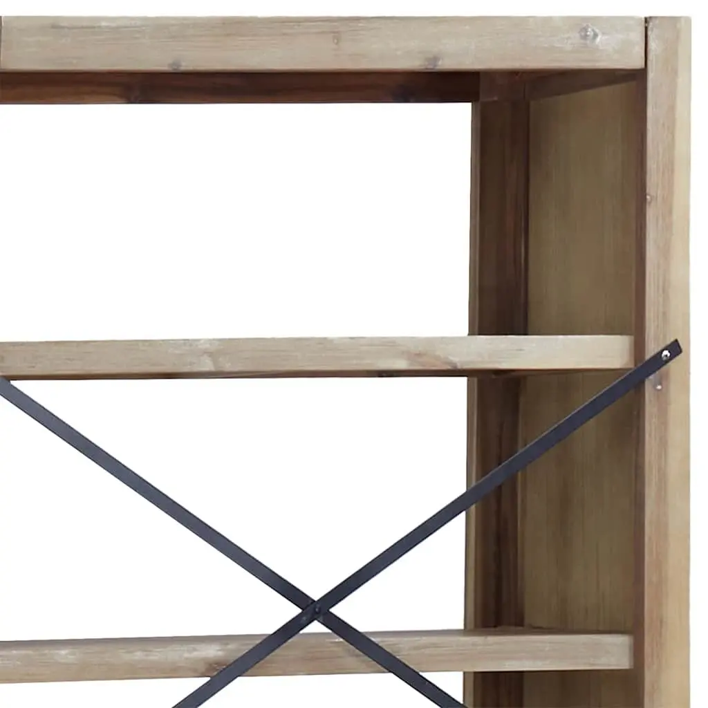 5-Tier Wooden Bookcase 80x30x140cm Brown Shelving Storage Display Organiser