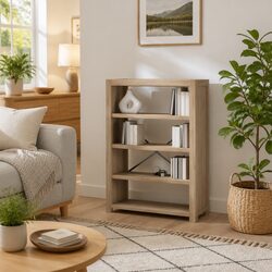 4-Tier Wooden Bookcase 80x30x110 cm Solid Acacia Standing Shelf Storage Display
