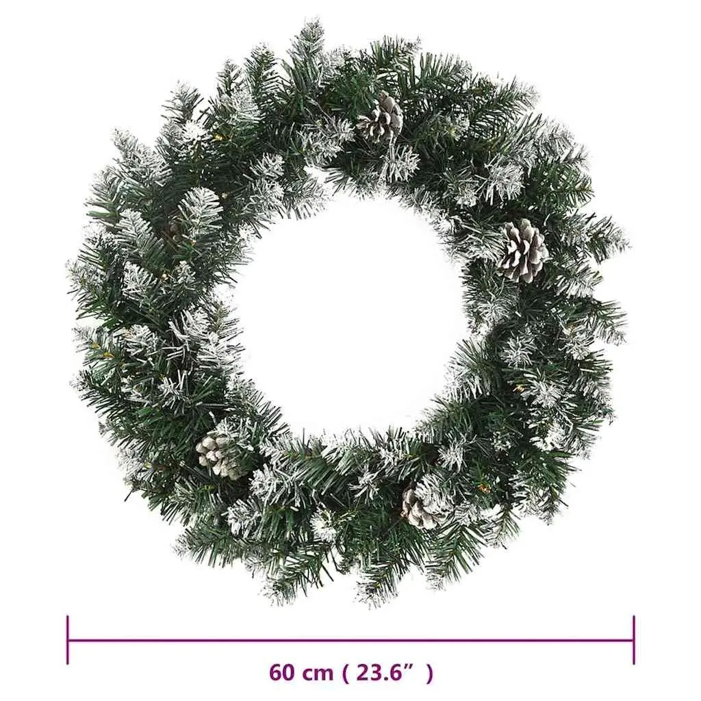 Christmas Wreath LED Lights 60cm Indoor Outdoor Holiday Decor