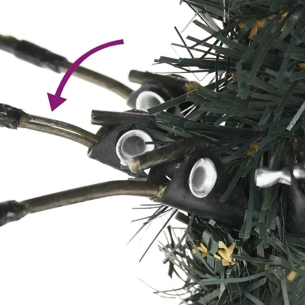 Artificial Christmas Tree Hinged Branches 150cm Green PVC