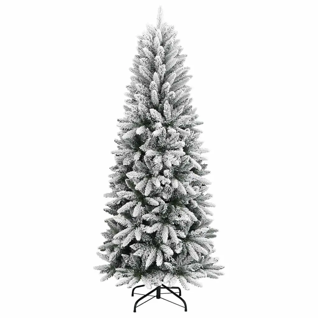 210cm White Flocked Christmas Tree