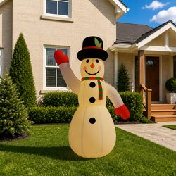 Add Holiday Joy with an Inflatable Snowman for Your Yard