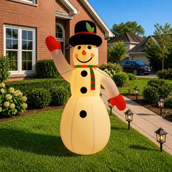Add Holiday Cheer with an Inflatable Snowman for Your Yard