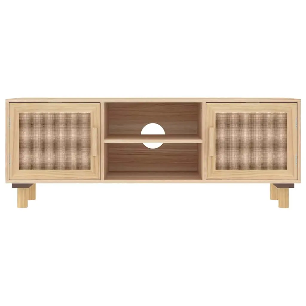 TV Cabinet with Storage Compartments Brown Living Room Media Unit Furniture