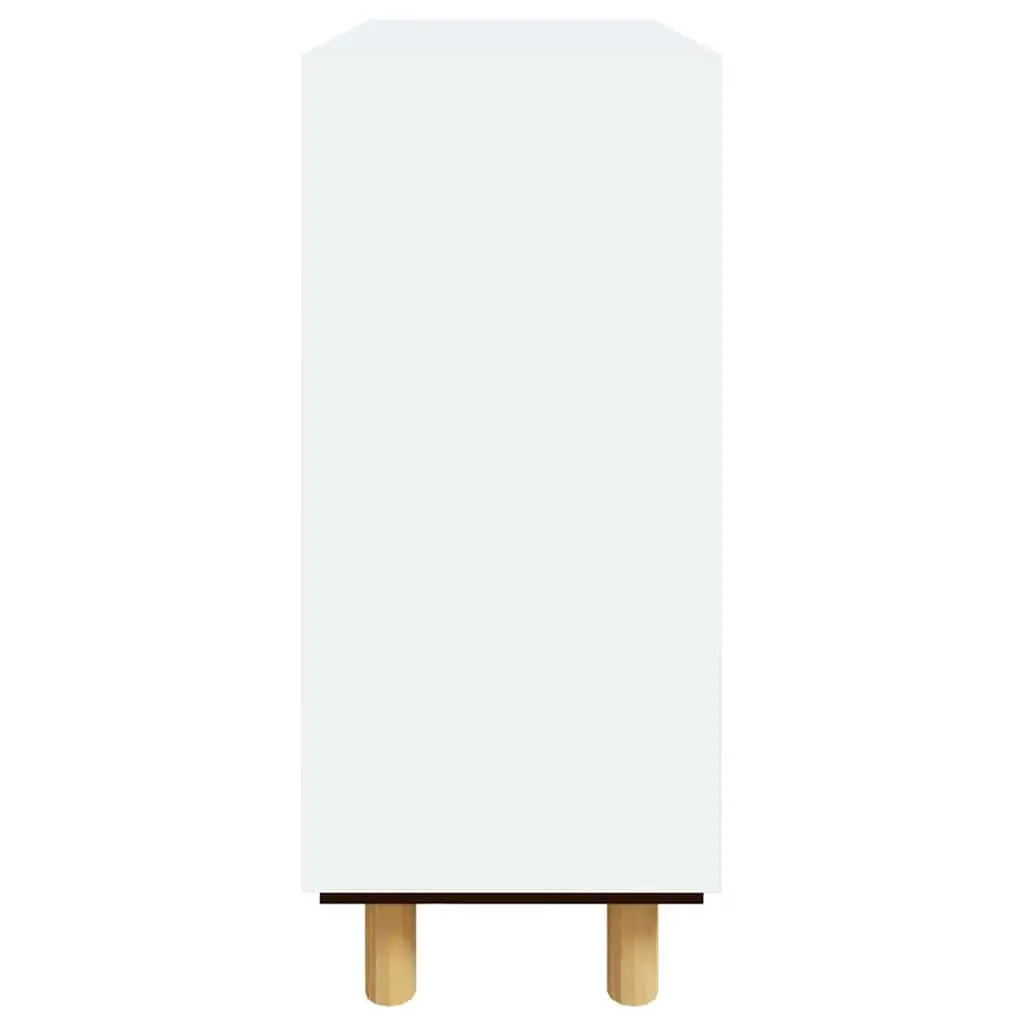 Sideboard White 60x30x70 cm Storage Cabinet with Drawers and Rattan Weaving