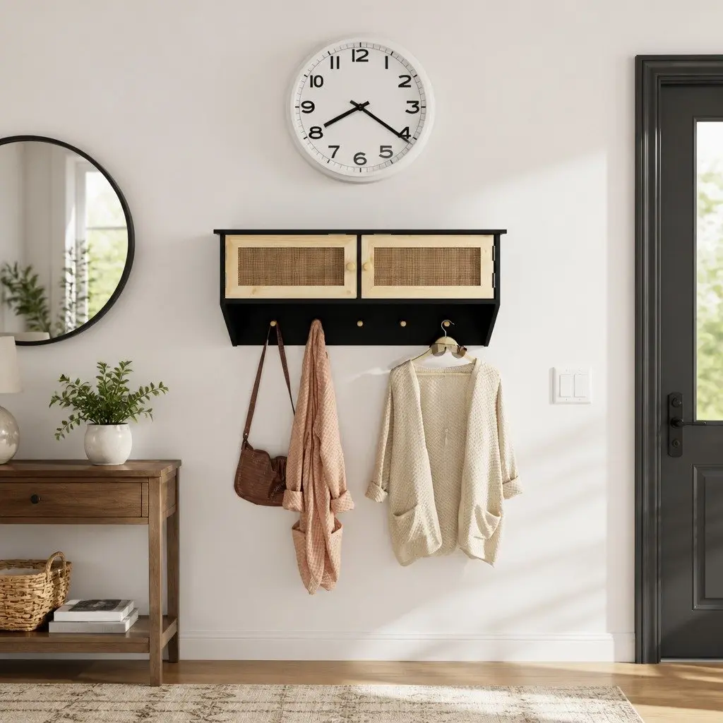 Wall-mounted Coat Rack for Organization