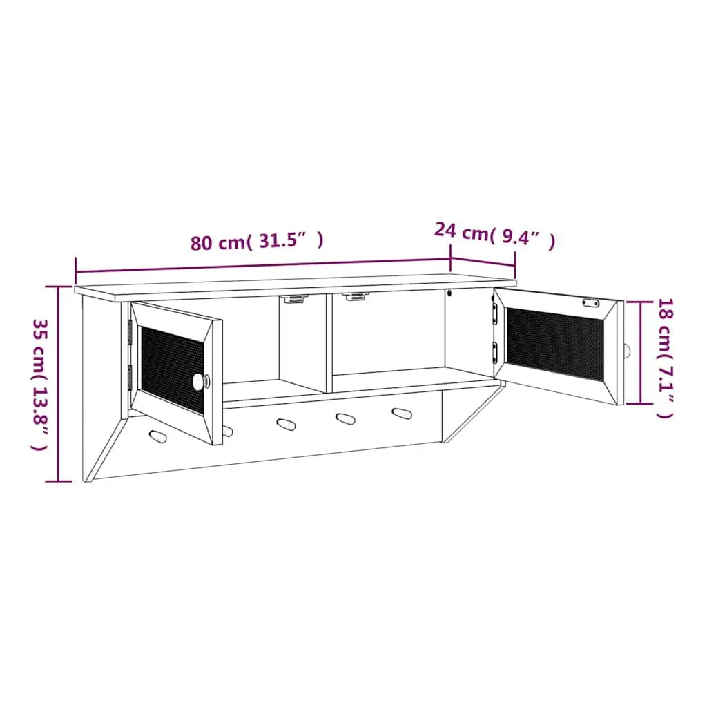 Wall-mounted Coat Rack for Organization