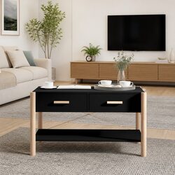 Charming Black Coffee Table Perfect for Your Living Room
