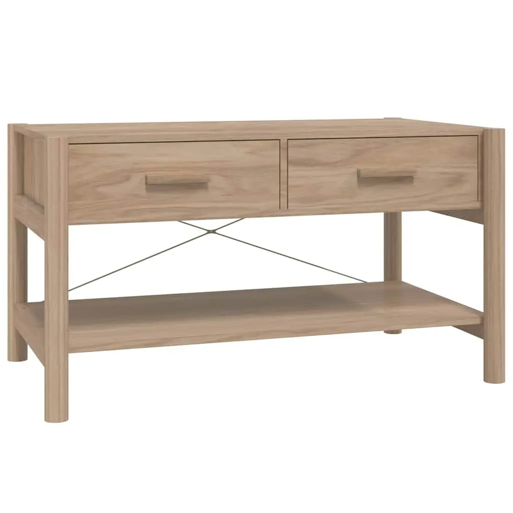 Coffee Table with Storage Brown Engineered Wood Side Table Home Furniture Décor