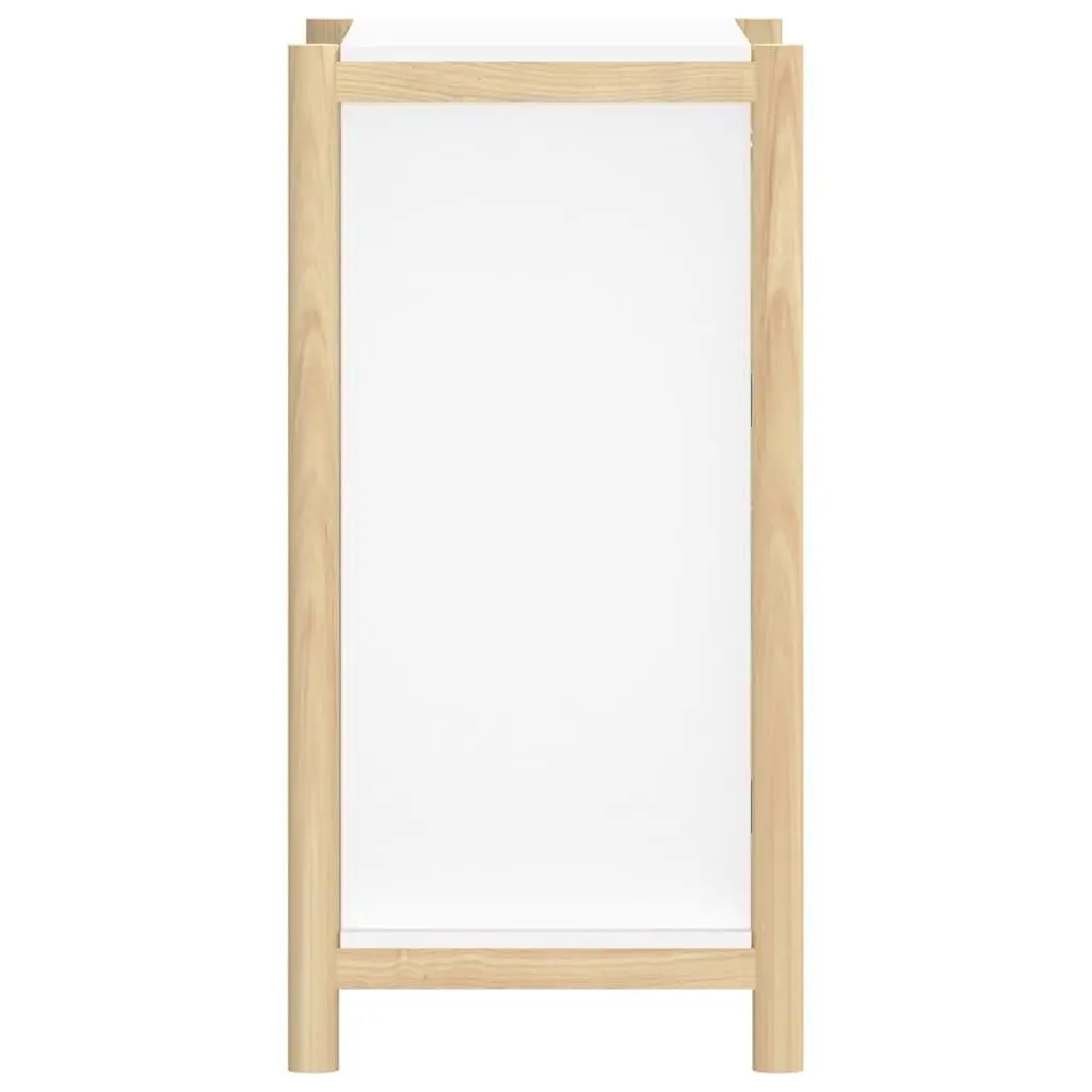 Sideboard White Engineered Wood Storage Cabinet 62x38x75cm