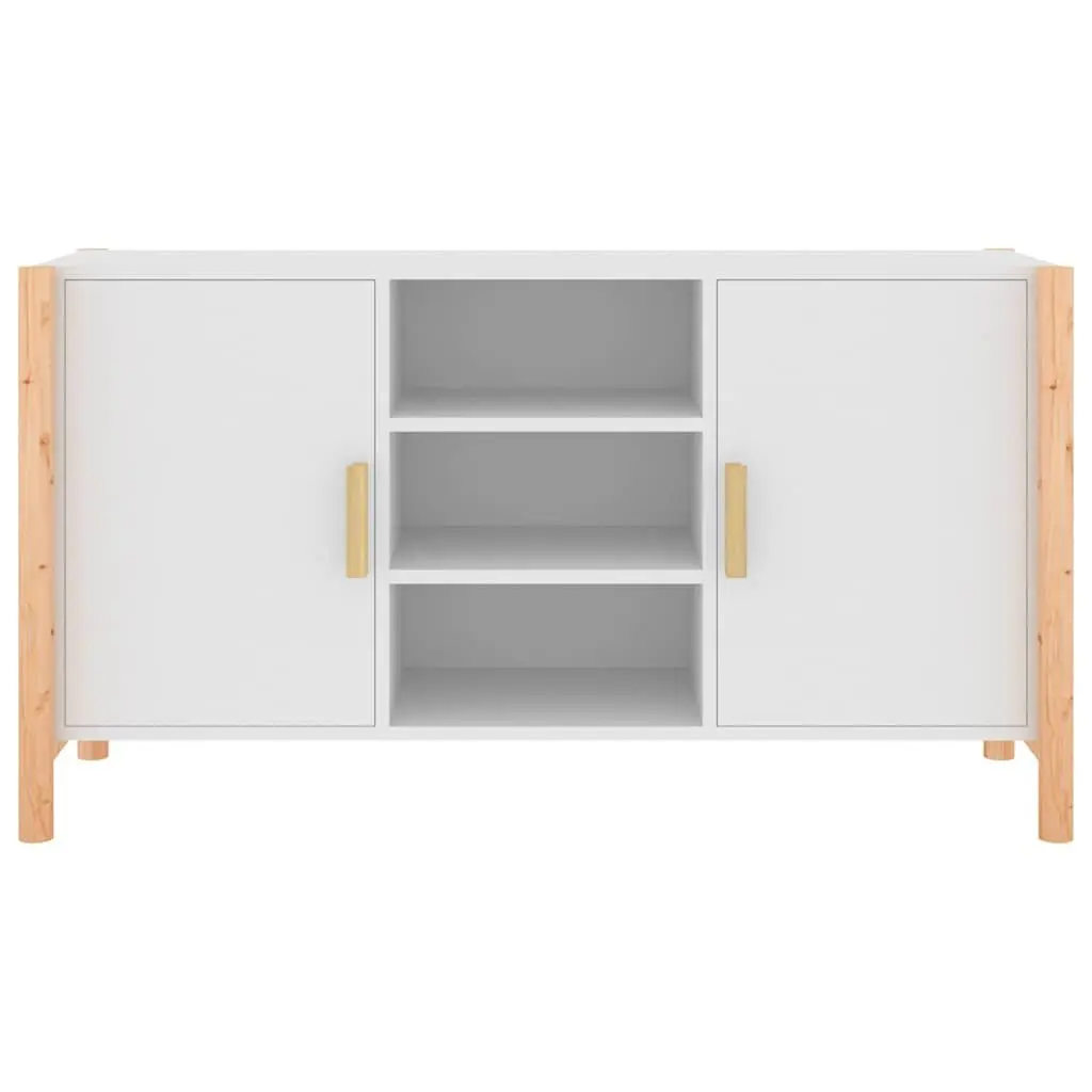 Sideboard White Engineered Wood 107x38x60cm Storage Cabinet
