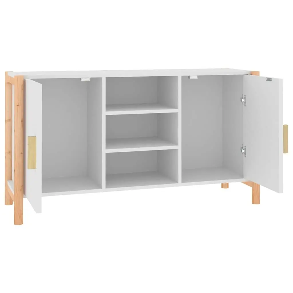 Sideboard White Engineered Wood 107x38x60cm Storage Cabinet
