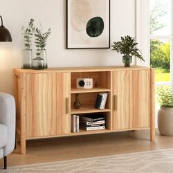 Sideboard Cabinet 107x38x60 cm Brown Storage Buffet Furniture Engineered Wood