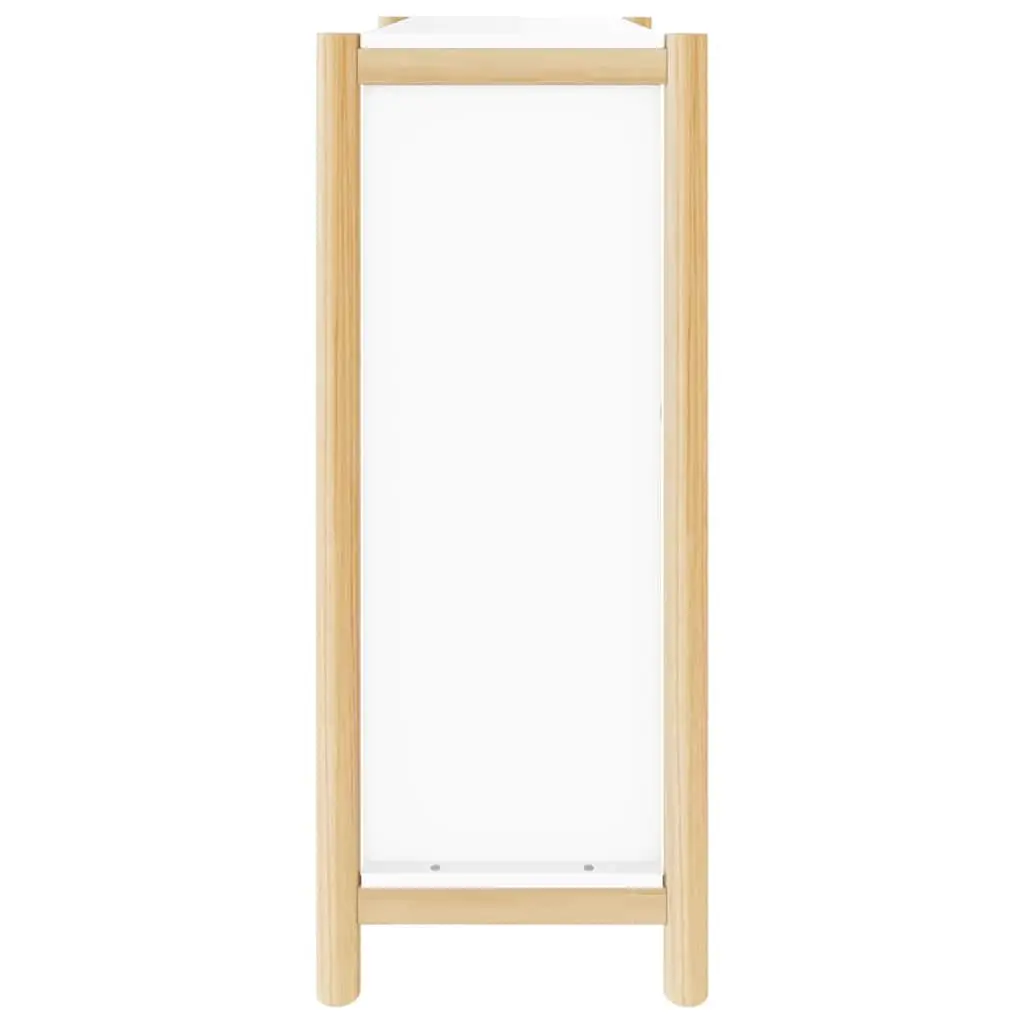 Shoe Cabinet White 57.5x33x80cm Engineered Wood Storage Organiser Rack
