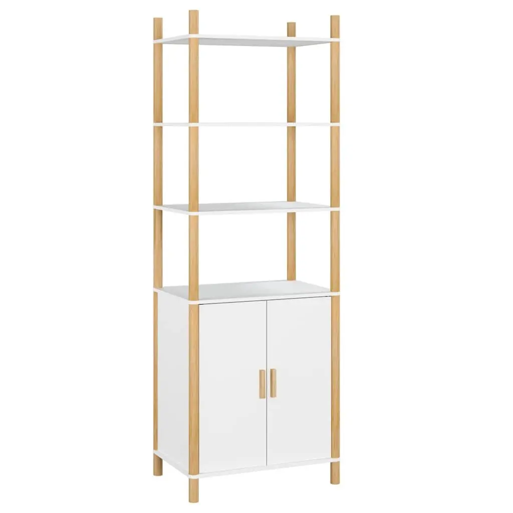 Highboard White Storage Cabinet Engineered Wood 60x40x173cm