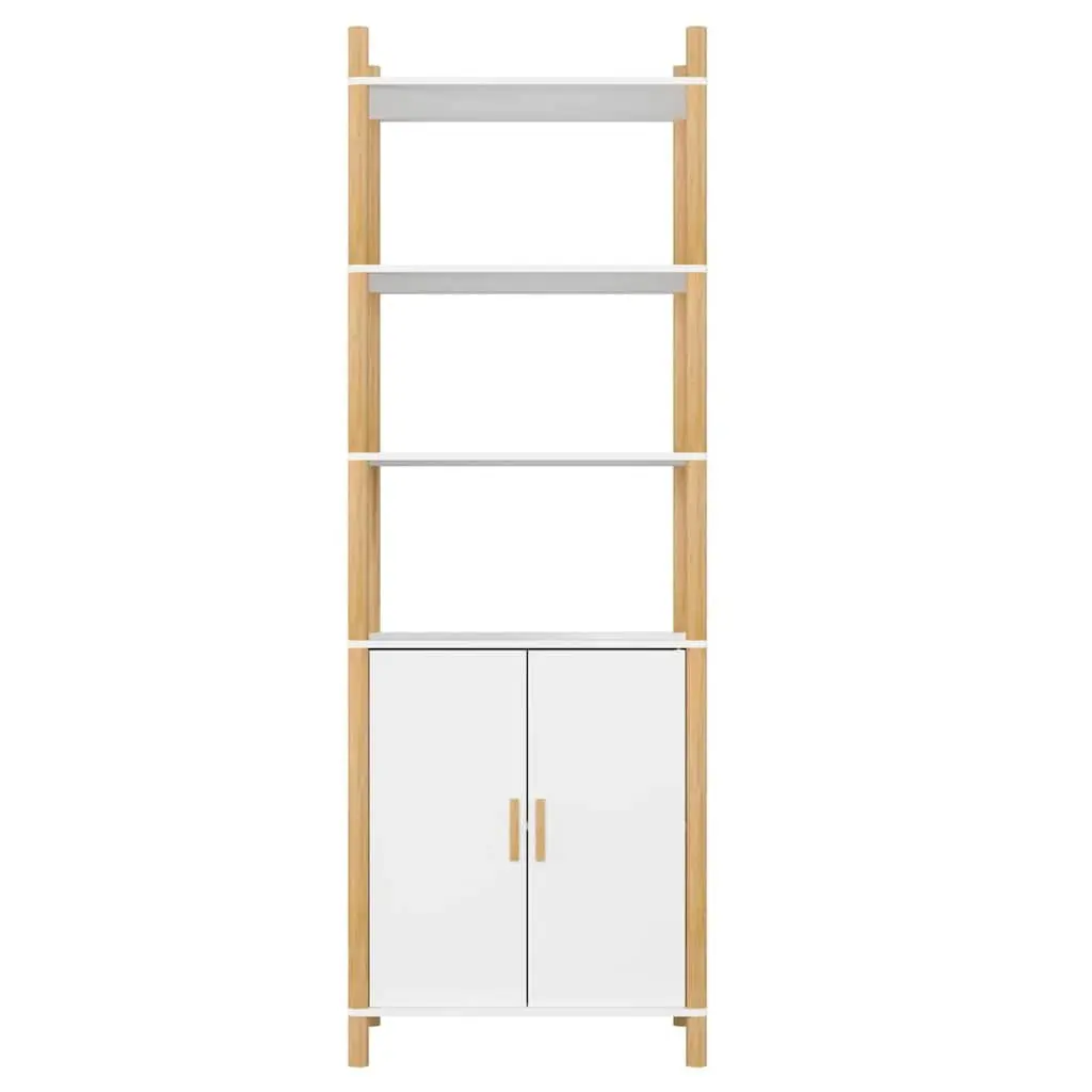 Highboard White Storage Cabinet Engineered Wood 60x40x173cm