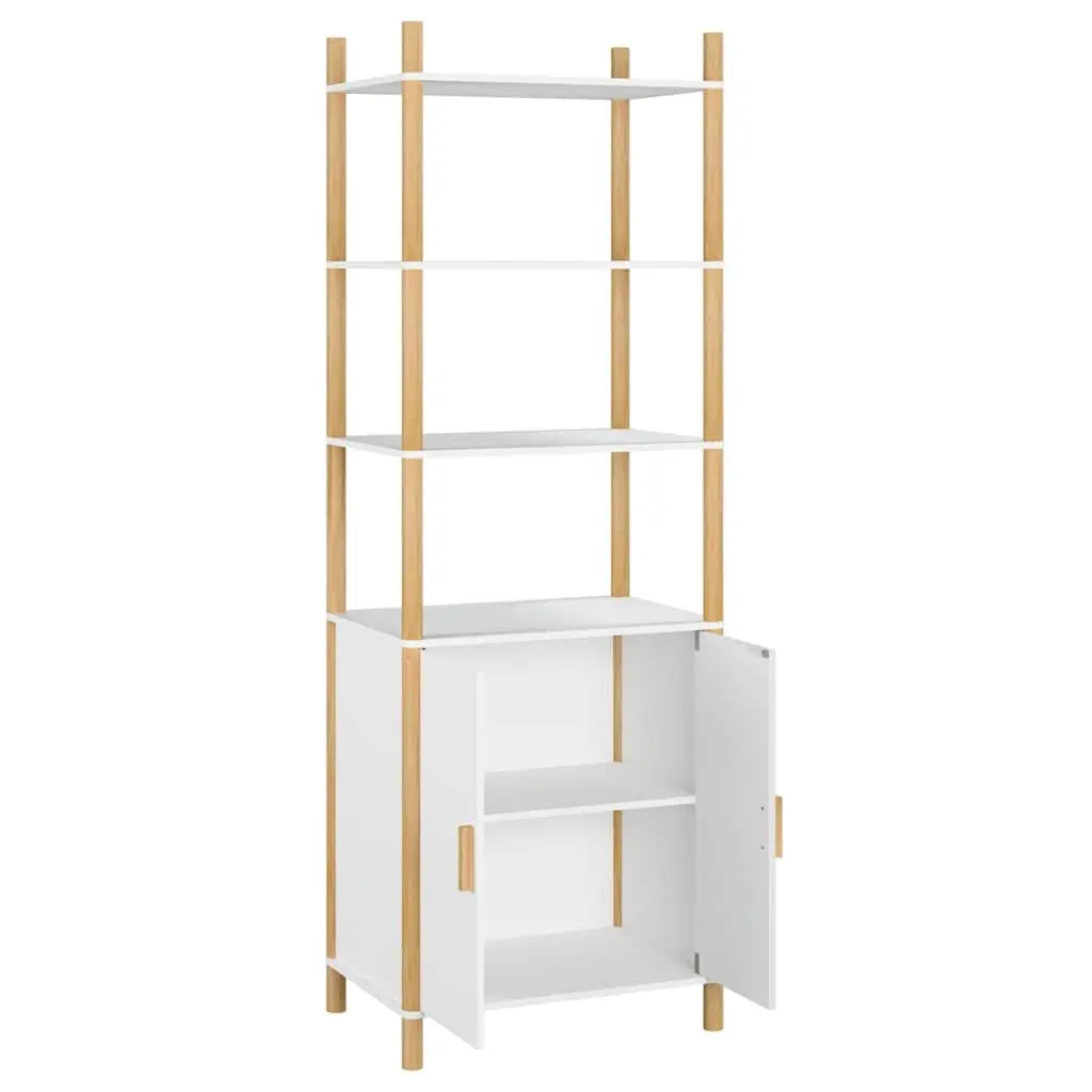 Highboard White Storage Cabinet Engineered Wood 60x40x173cm