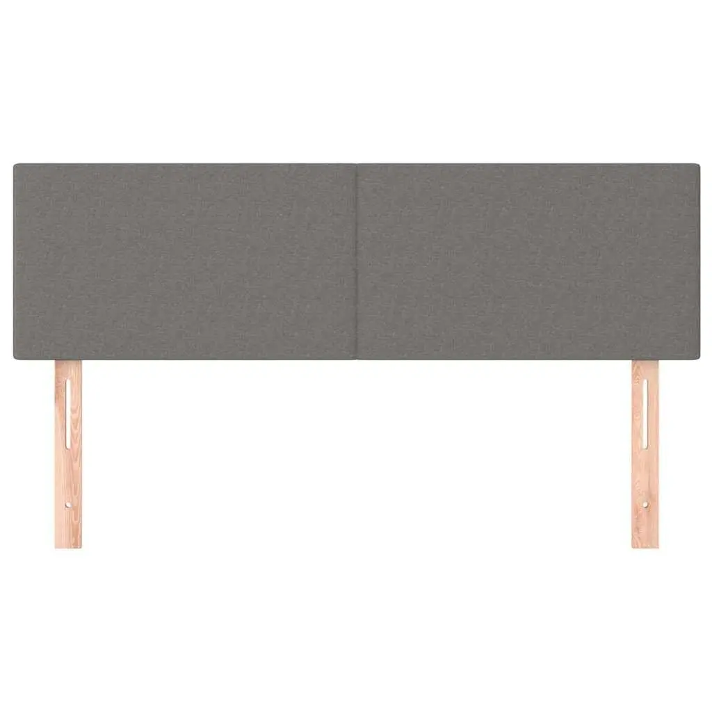Fabric Headboard Dark Grey 144x5x78/88 cm Adjustable Height Bed Bedroom