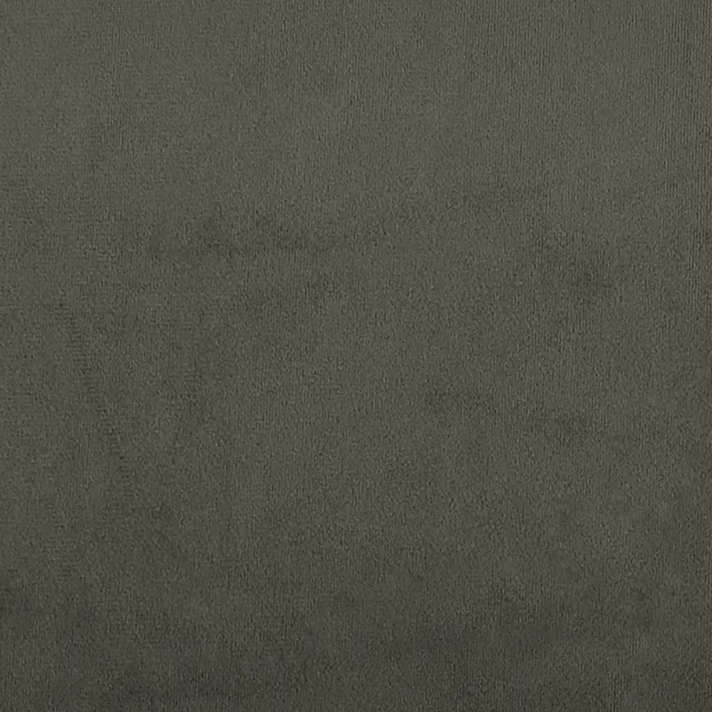 Velvet Headboard Adjustable Height Dark Grey 144cm
