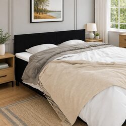 Your New Black Fabric Headboard with Adjustable Height