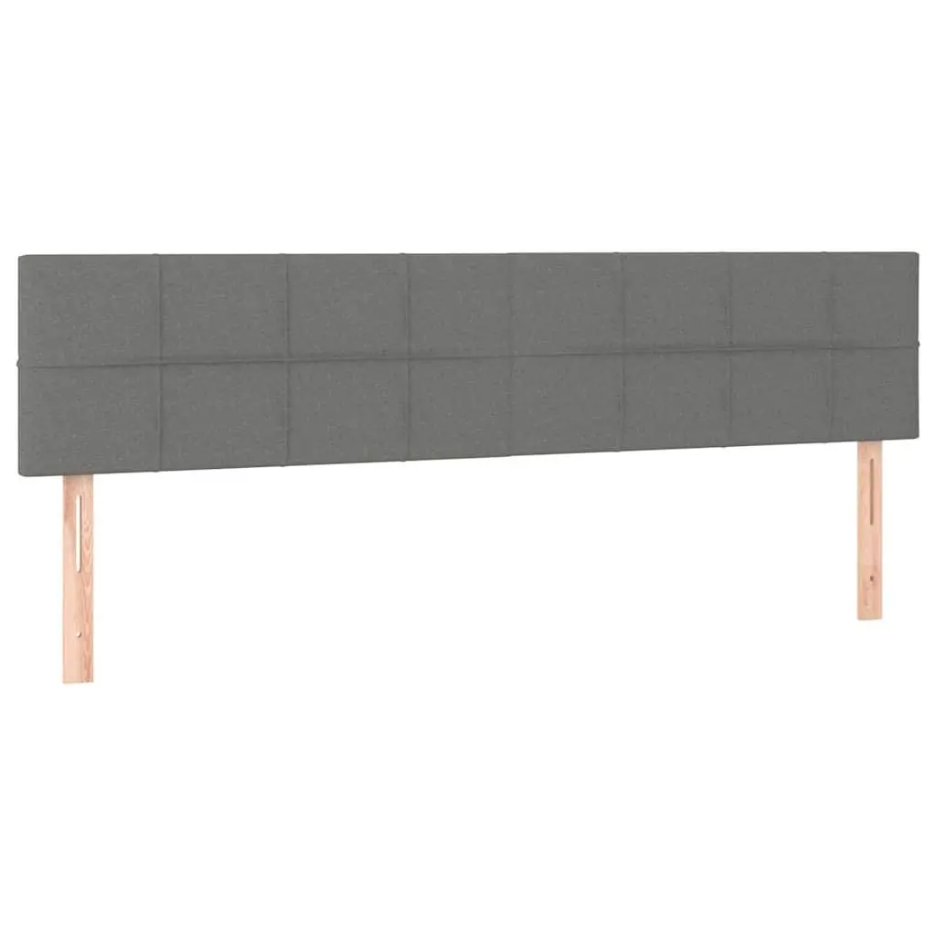 Headboard Grey Adjustable Fabric 160x5x78/88 cm Bedroom Bed Cushion Back Support