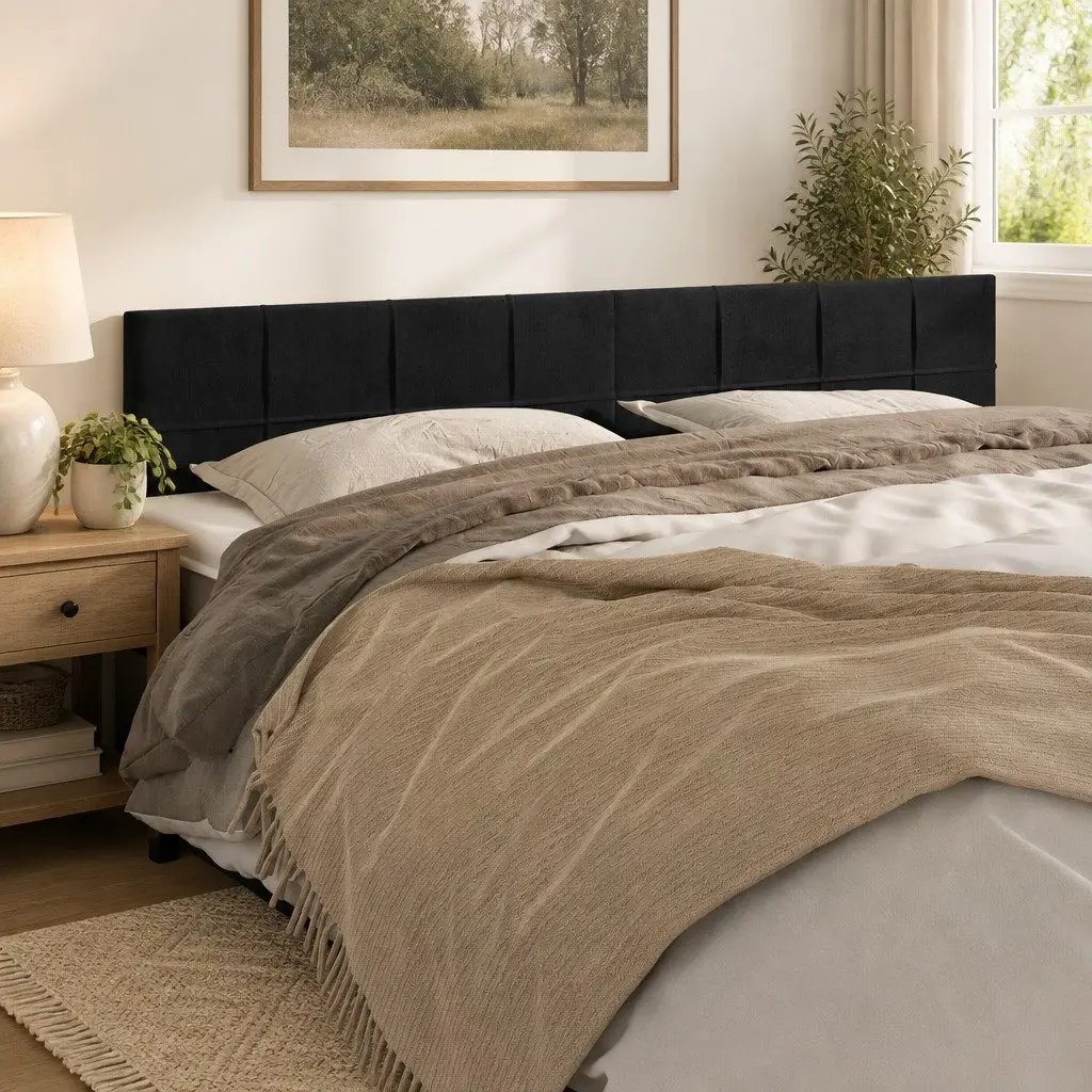 Black Velvet Headboard