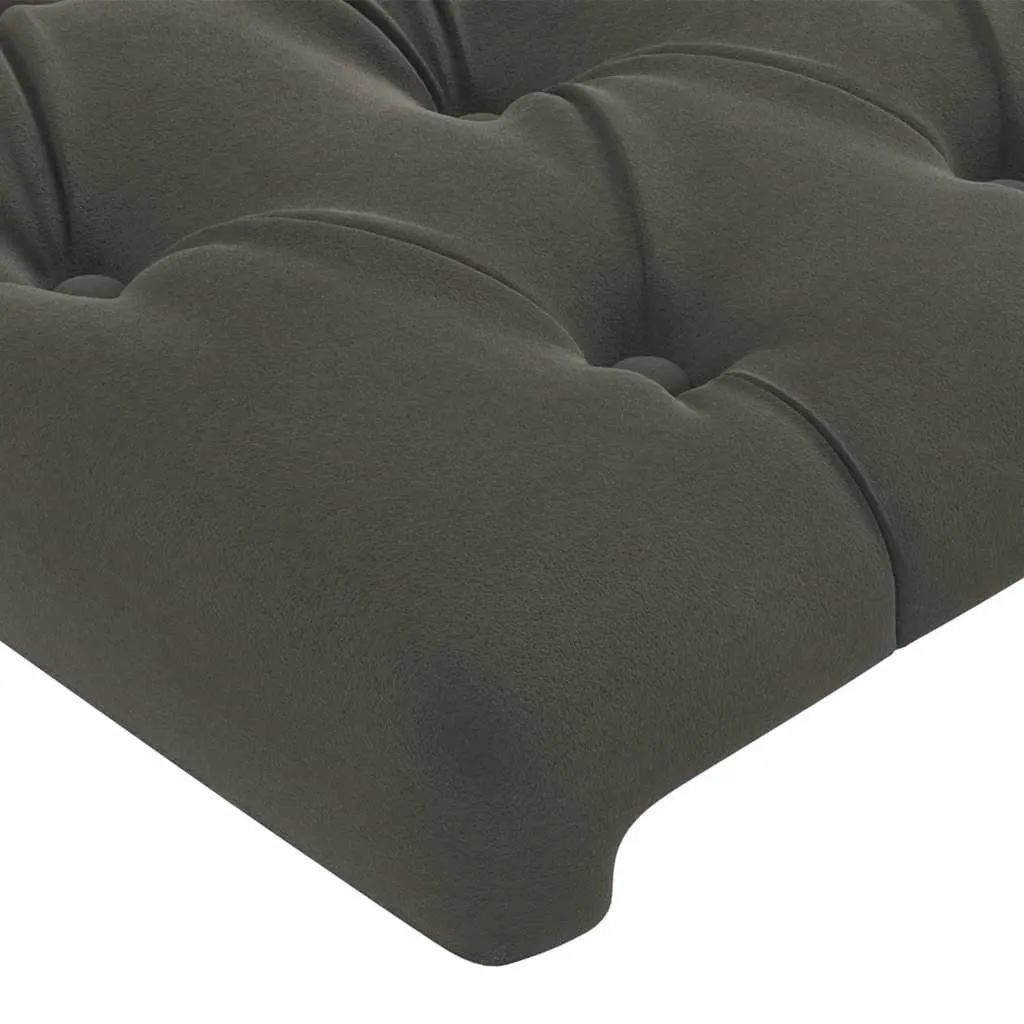 Headboard Grey Velvet 100cm Upholstered Bedroom Furniture