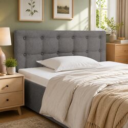 Your Friendly Dark Grey Headboard Awaits You