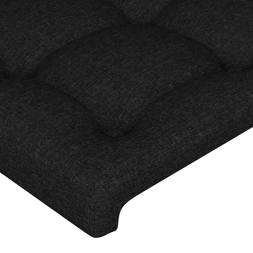 Adjustable Black Fabric Headboard