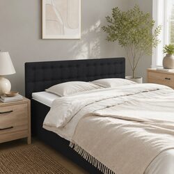 Your New Black Fabric Headboard with Adjustable Height