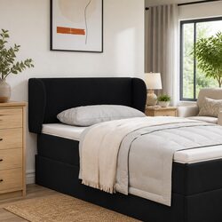 Enhance Your Bedroom with This Comfortable Black Headboard